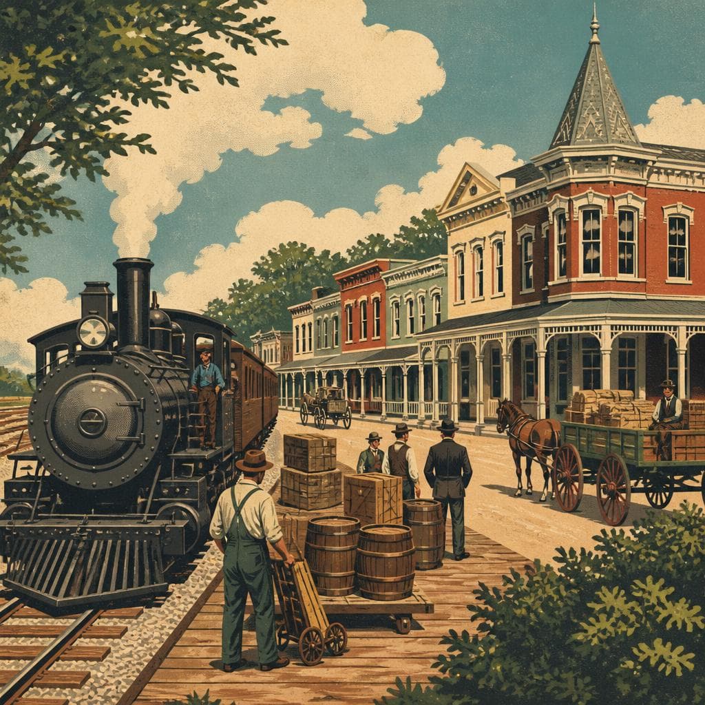 Cover art for The Town the Railroad Drew