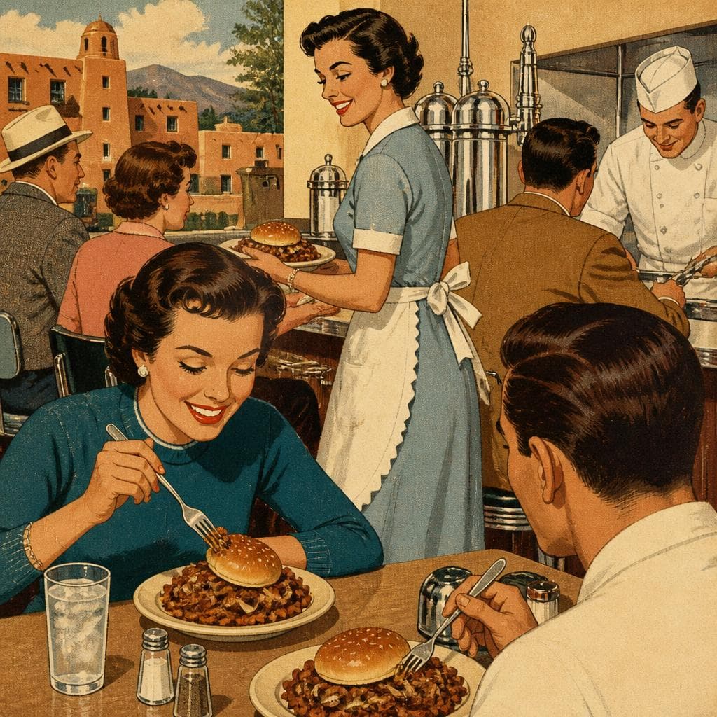 Cover art for Where Pueblo Learned to Eat a Burger With a Fork
