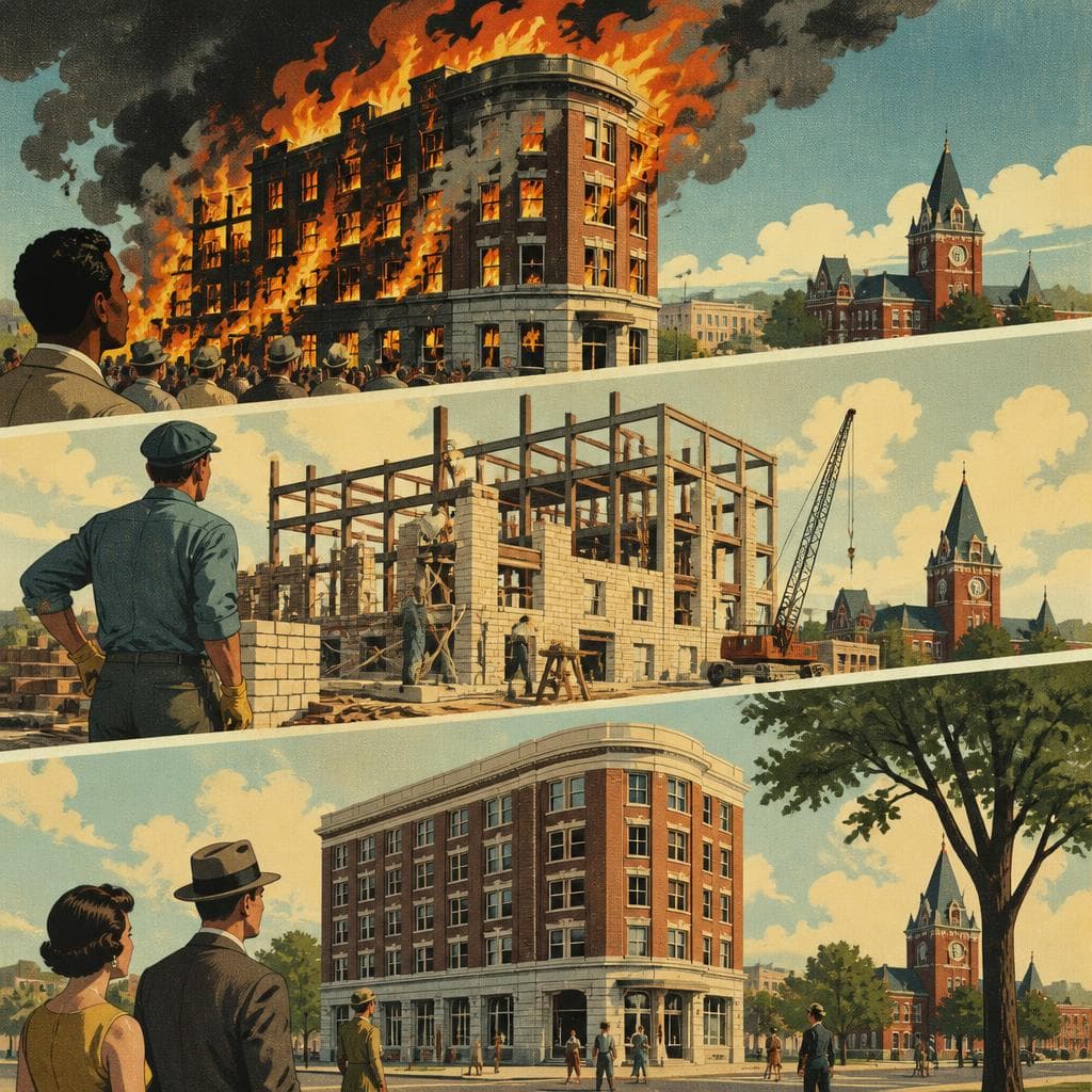 Cover art for The Hotel They Kept Burning