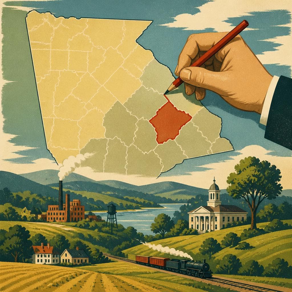 Cover art for The County That Had to Be Drawn