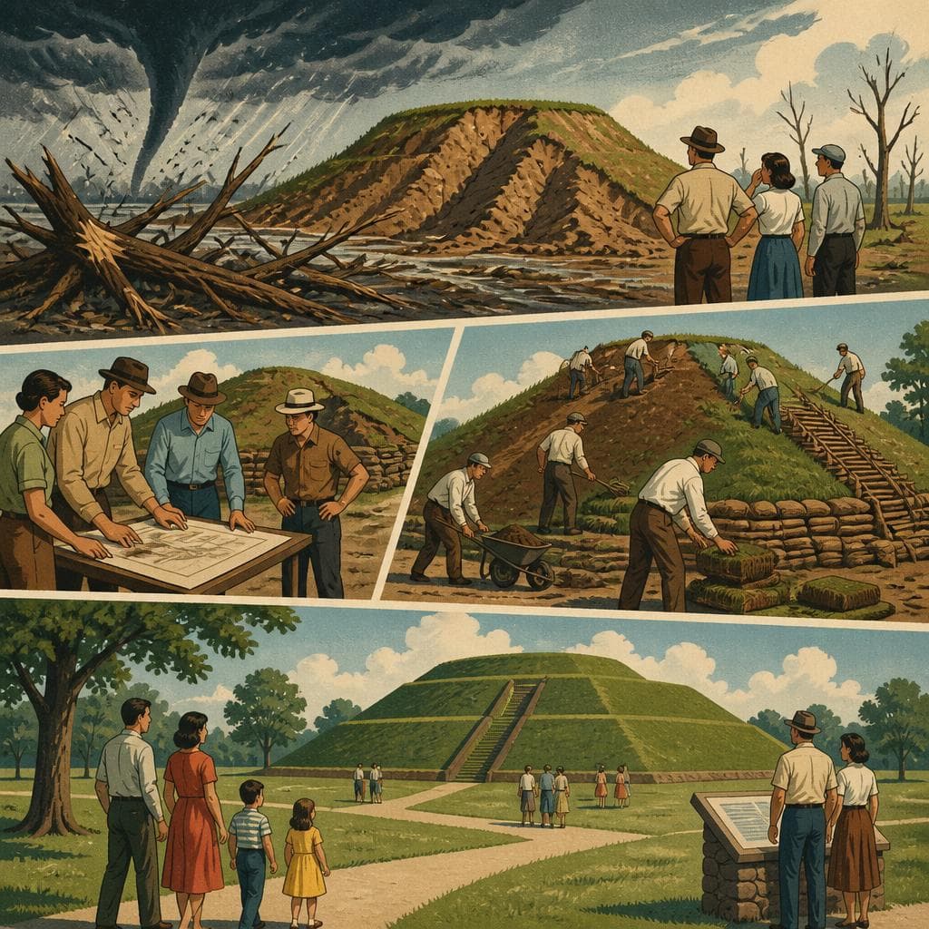 Cover art for After the Tornado, Protecting Caddo Mounds