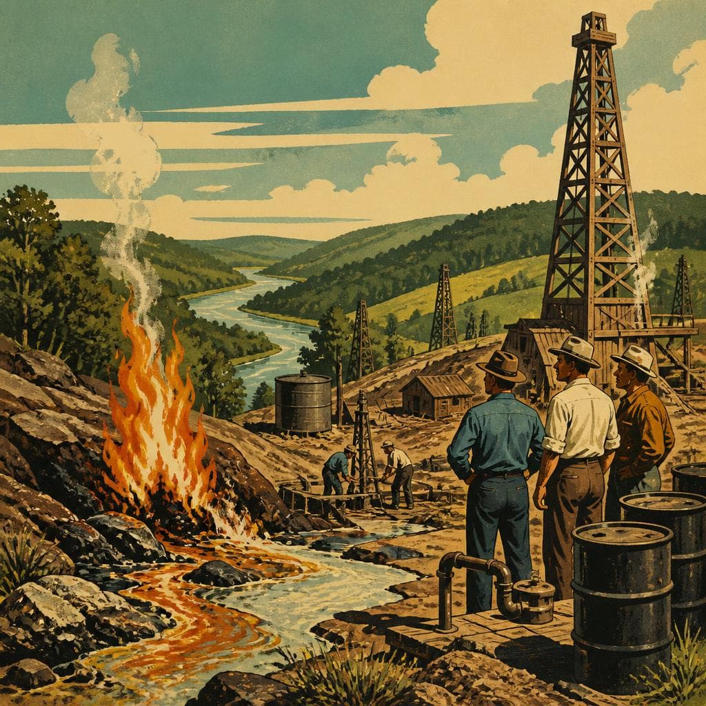 Cover art for Where the Springs Burned and the Oil Men Came