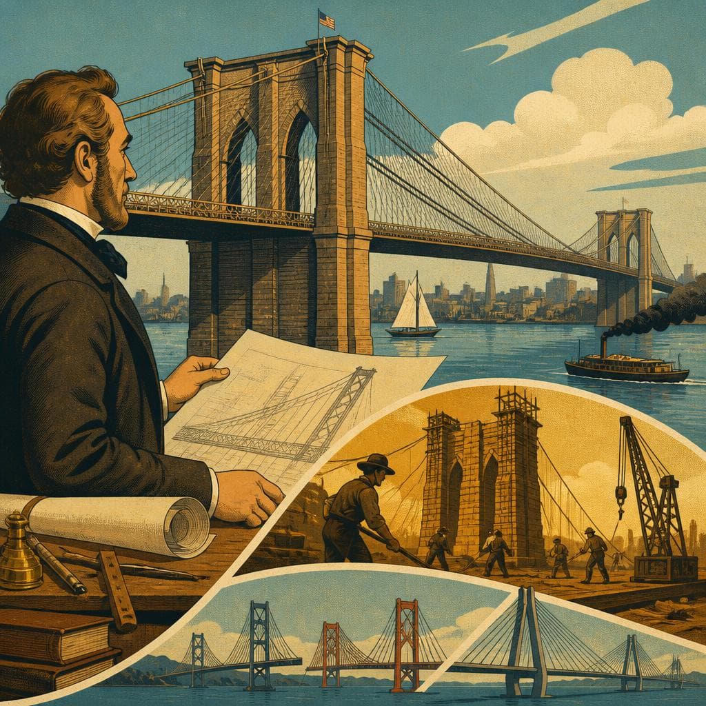 Cover art for The Bridge That Taught Roebling to Reach Bigger