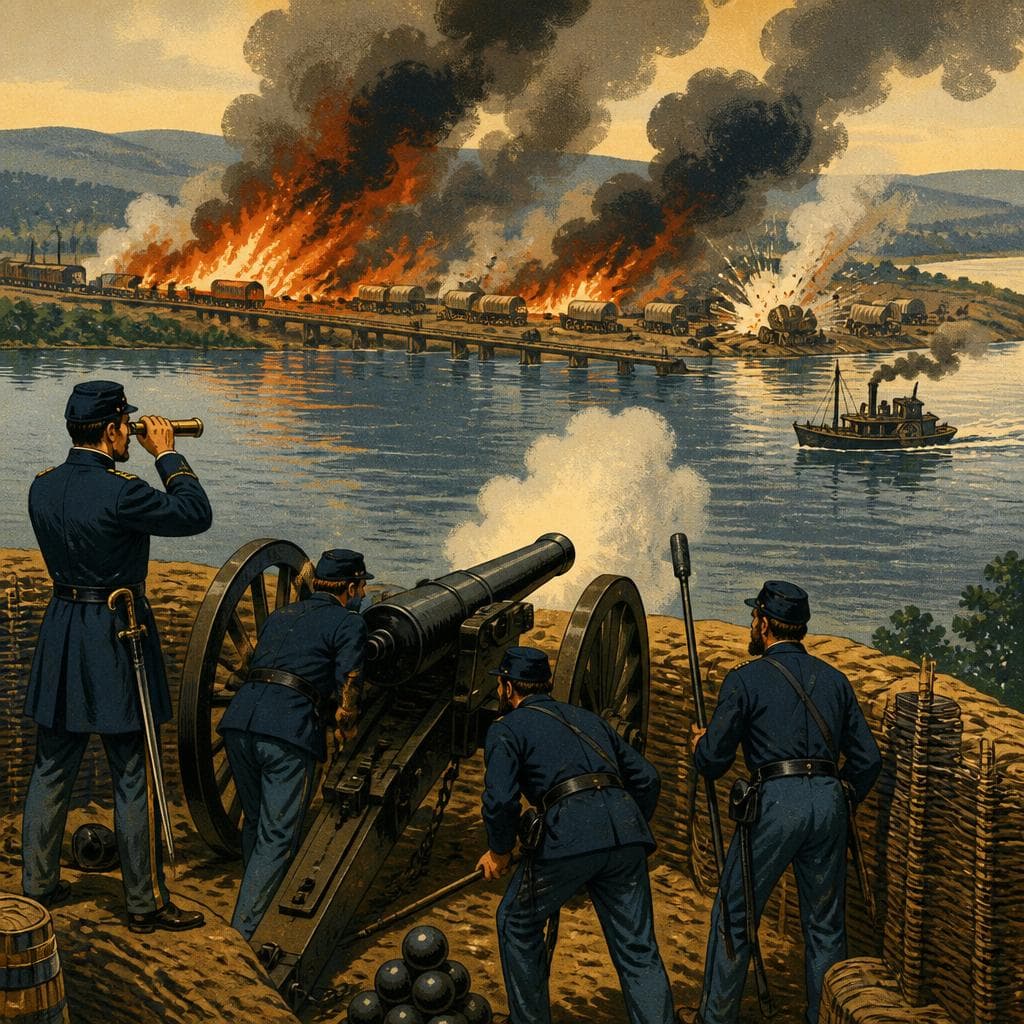 Cover art for Across the River, a Supply Line Burns