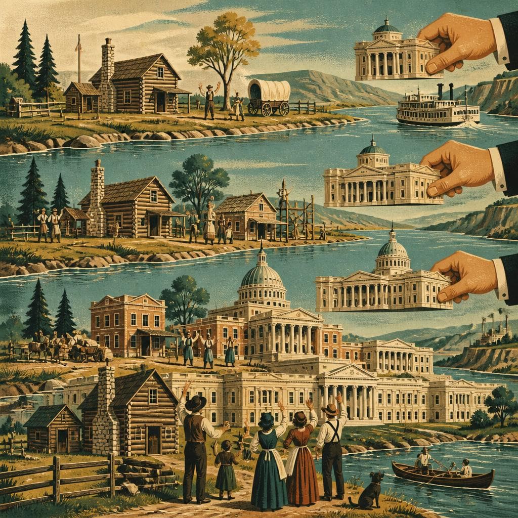 Cover art for The Frontier Village That Kept Becoming Capital