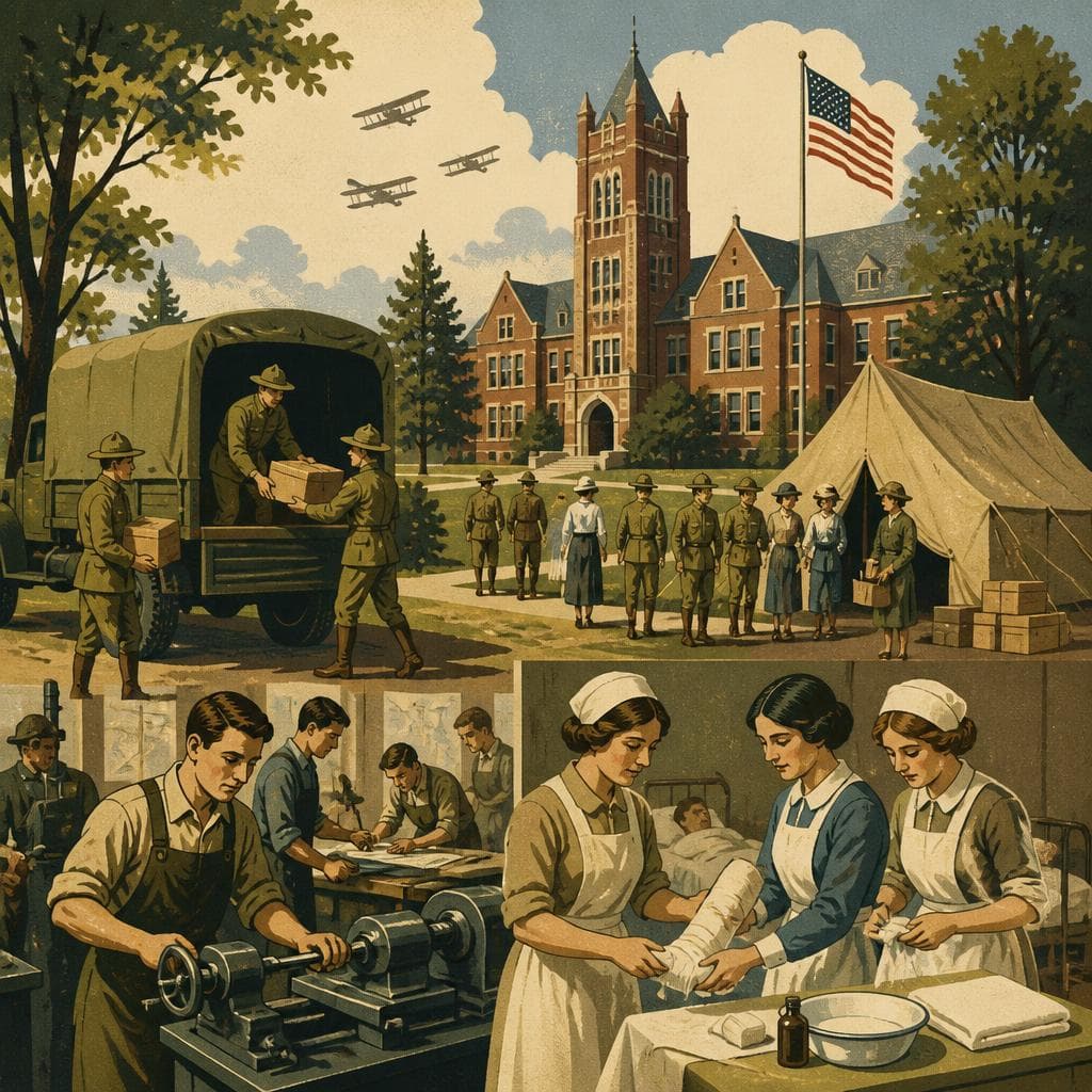 Cover art for When War Came Briefly to Redfield College