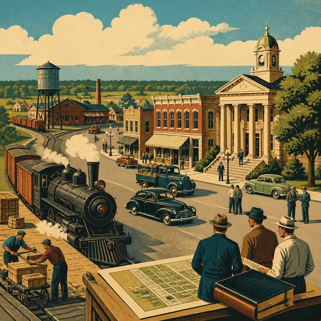 Cover art for Where the Railroad Drew the Town