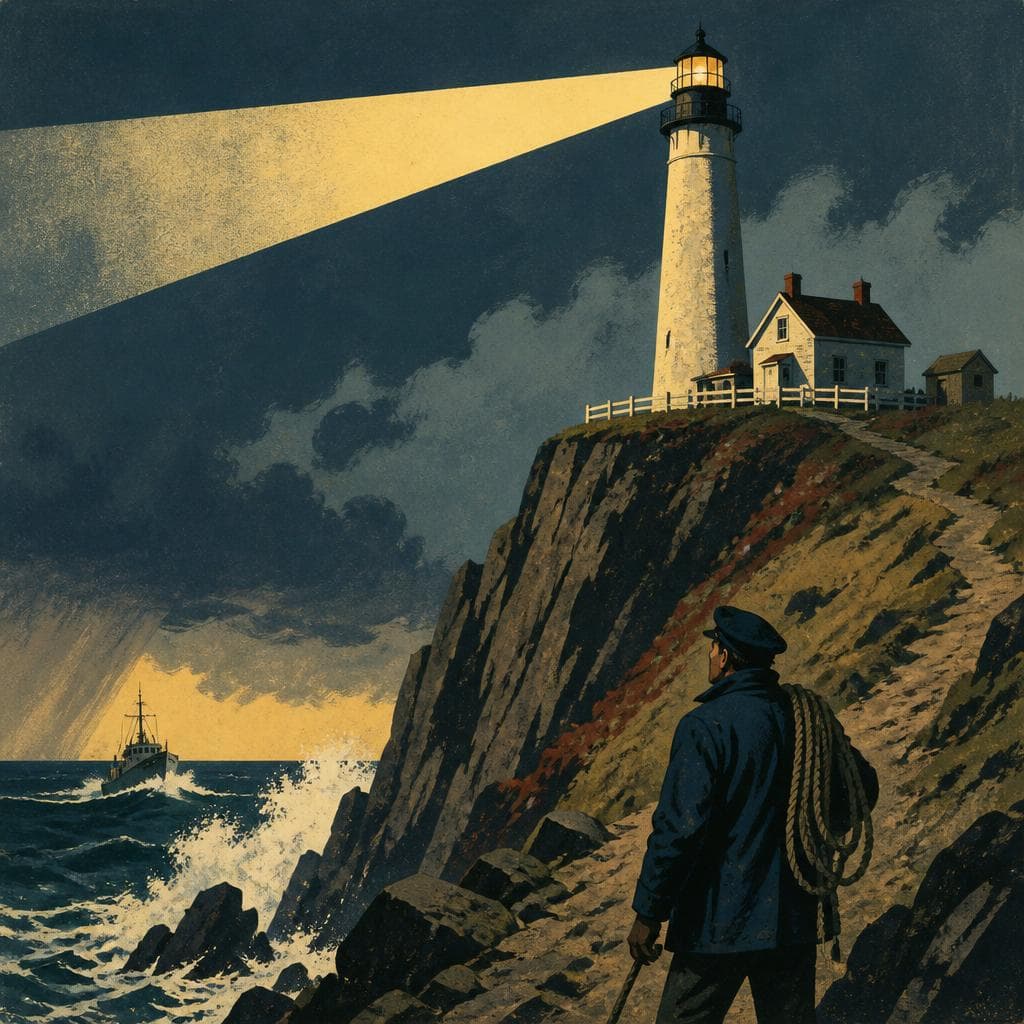 Cover art for The Light at the Top of the Bluff