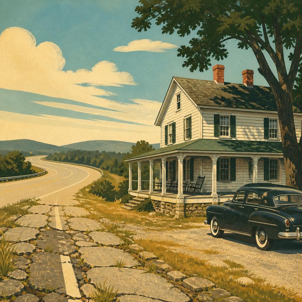 Cover art for When the Road Moved On, Fulton House Stayed