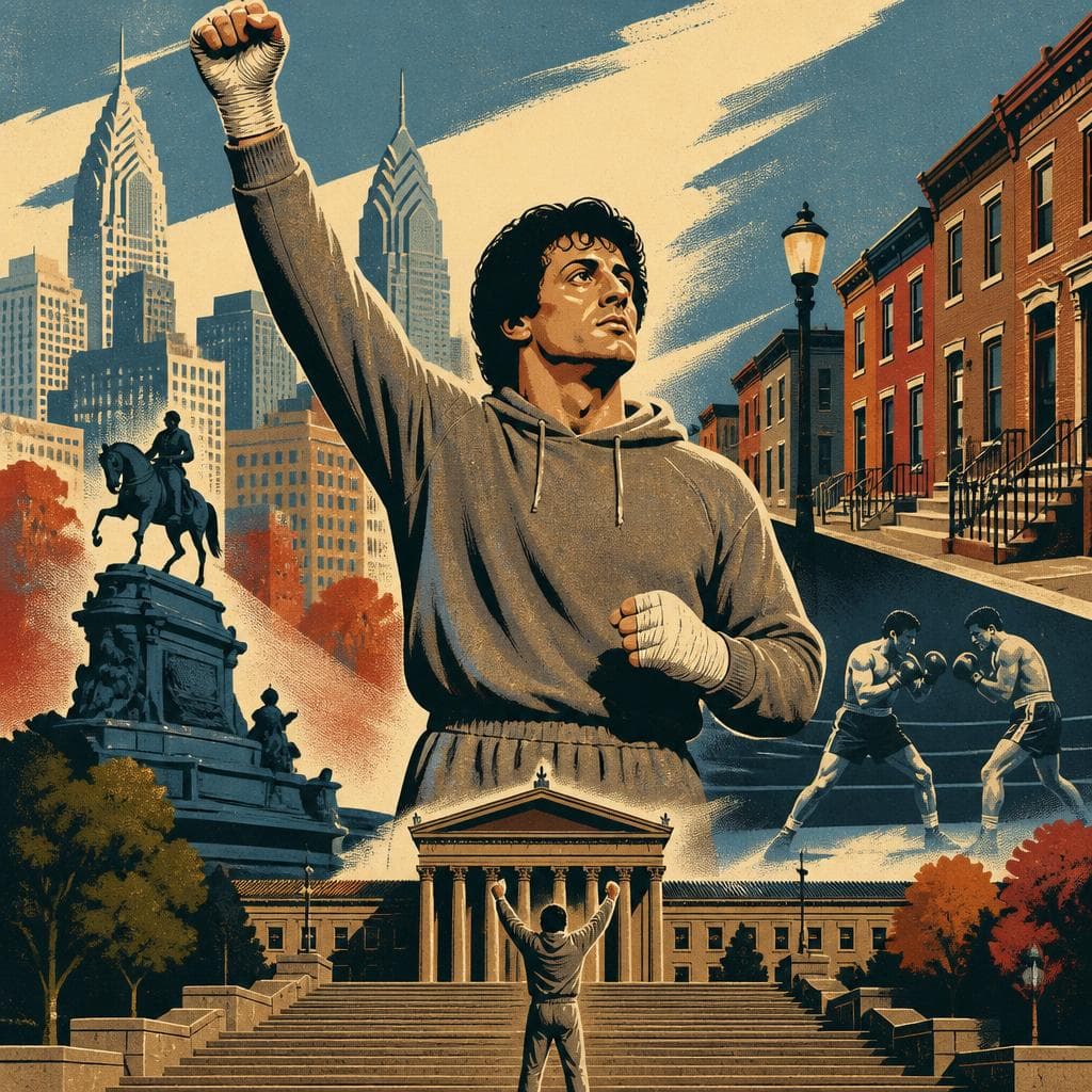 Cover art for How Rocky Turned Philadelphia Into a Movie Myth