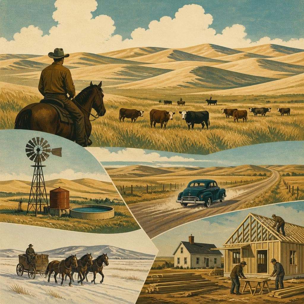 Cover art for Where Grass, Distance, and Necessity Built a County