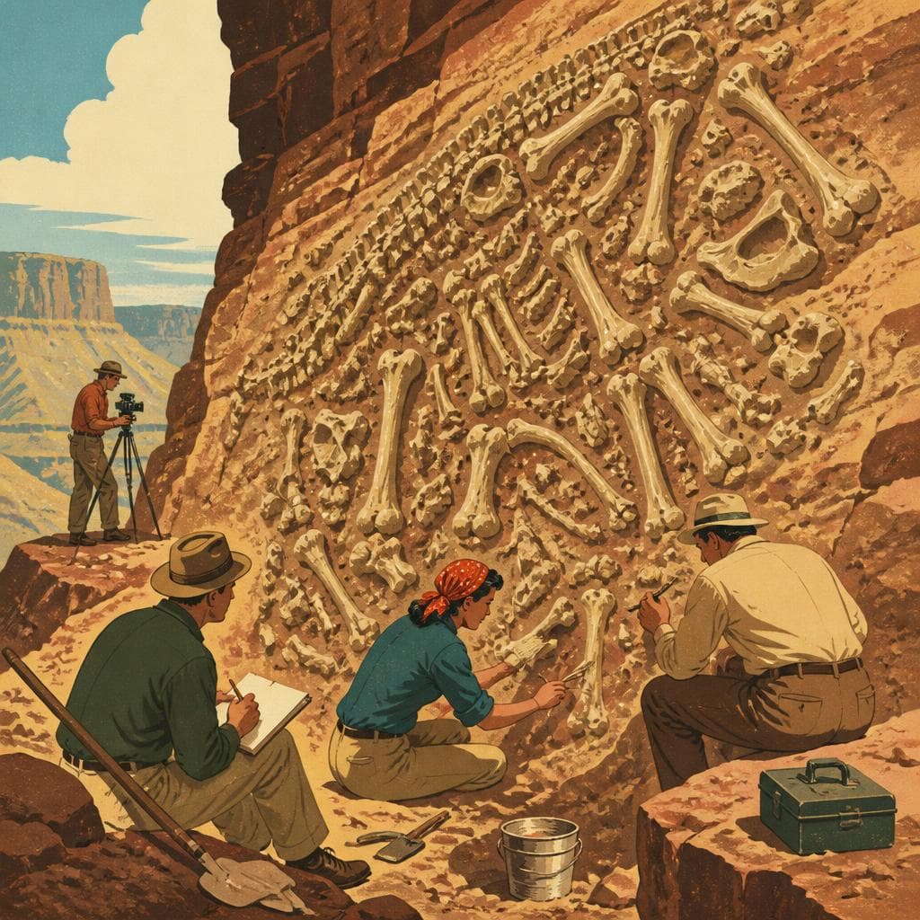 Cover art for A Wall of Bones in the Utah Rock