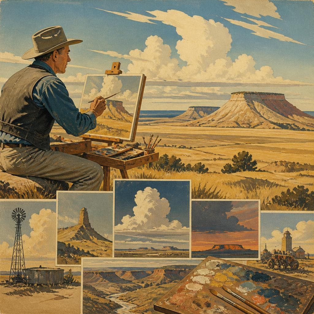 Cover art for Painting the High Plains Into Memory