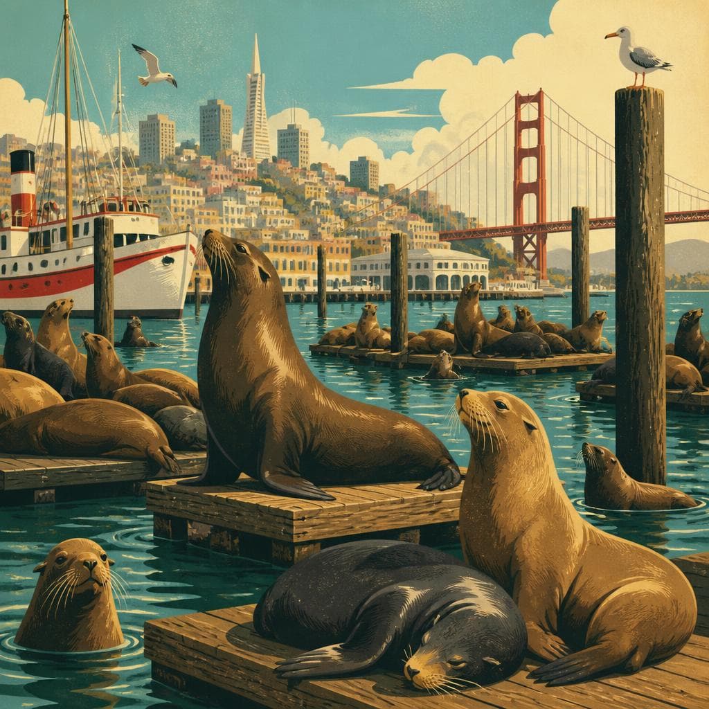 Cover art for When the Sea Lions Claimed the Docks