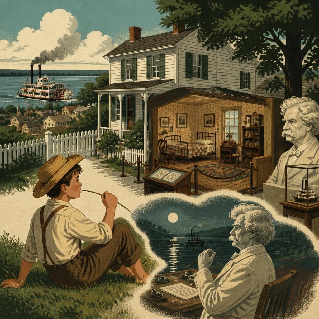 Cover art for Where Hannibal Became Mark Twain