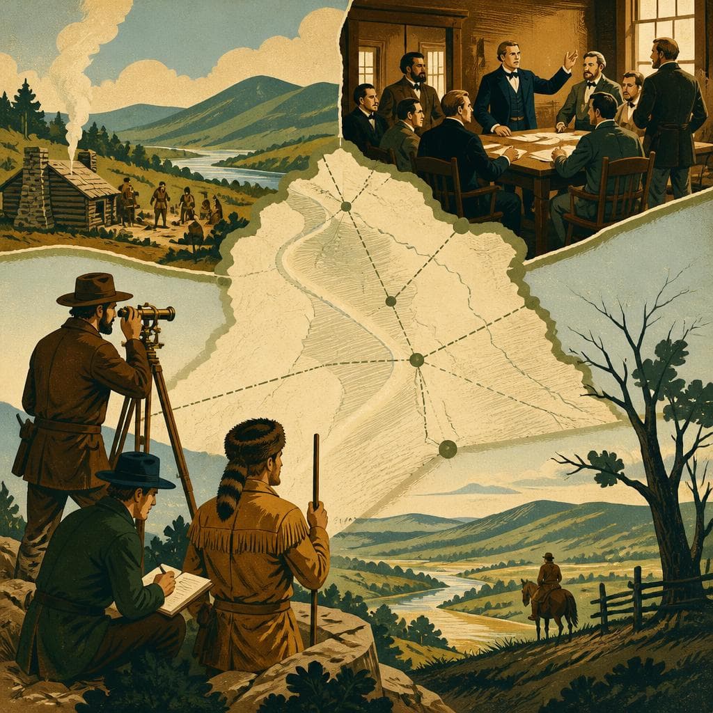Cover art for A County Drawn by Lines and Memory