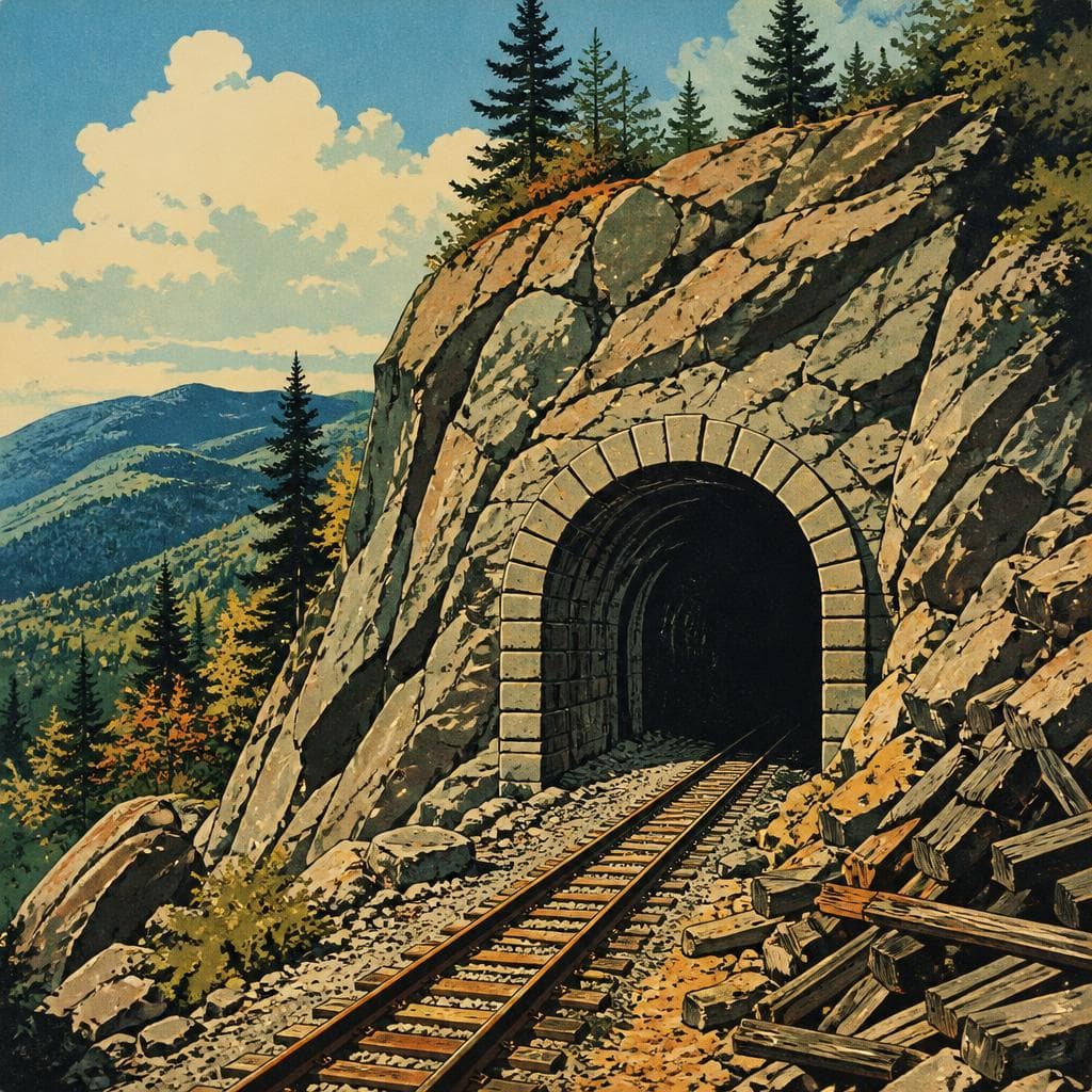 Cover art for The Tunnel That Stopped Inside the Mountain