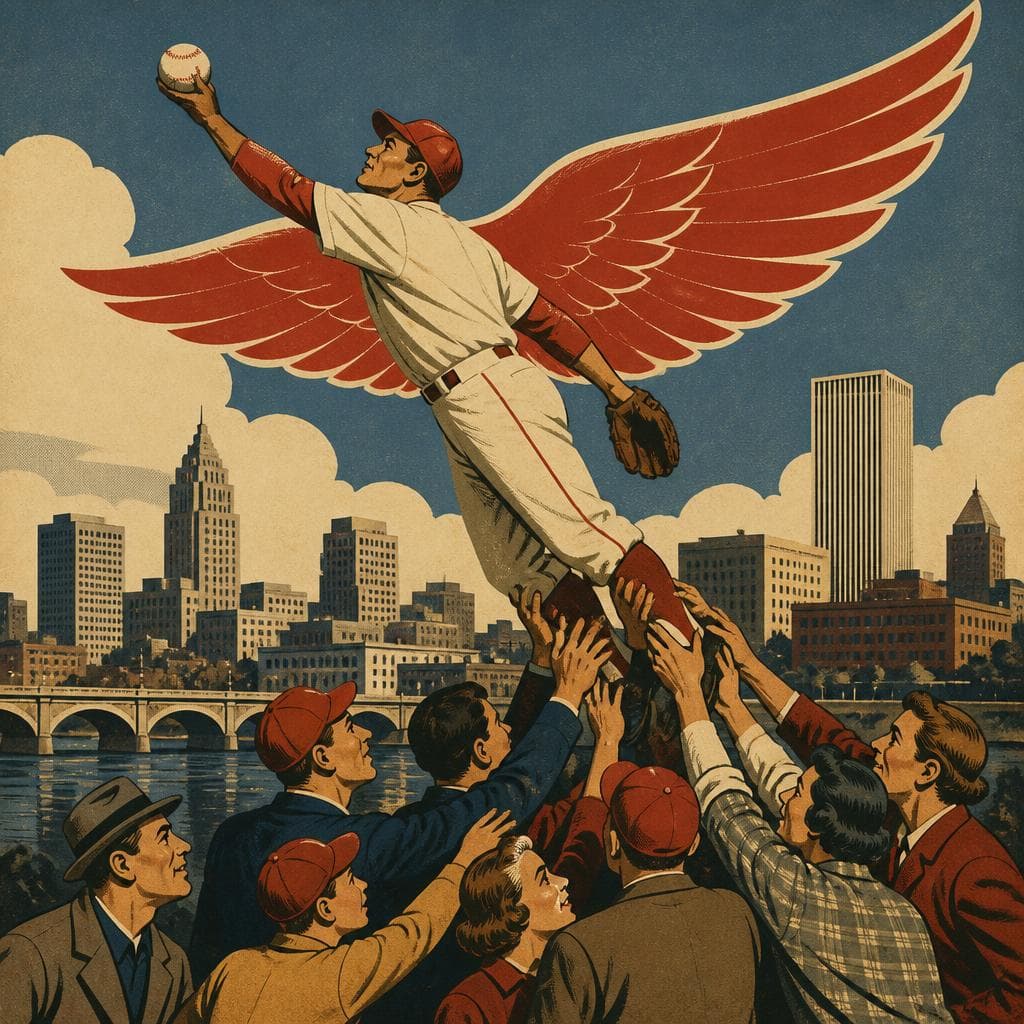 Cover art for How Rochester Kept the Red Wings Flying
