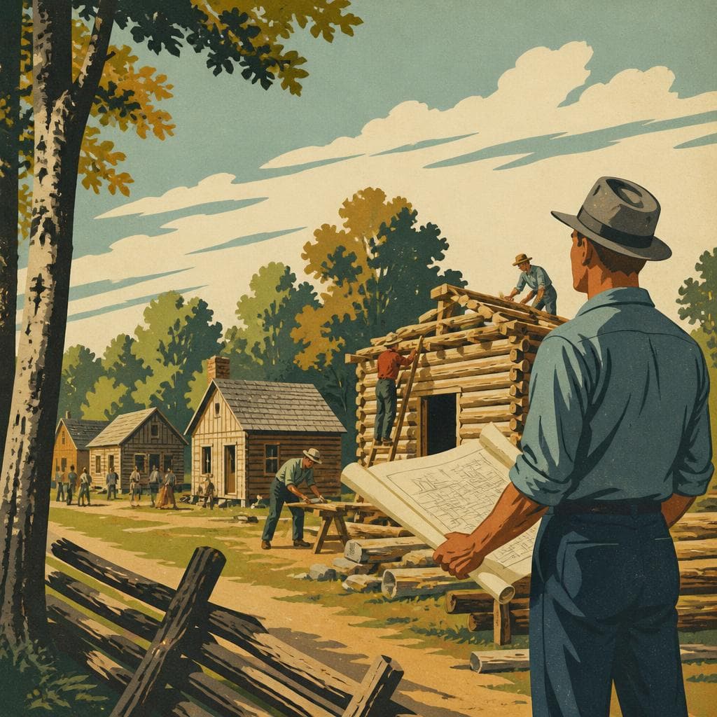 Cover art for Building Back Lincoln’s New Salem