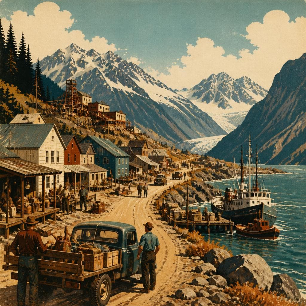 Cover art for At the End of the Road, a Boomtown