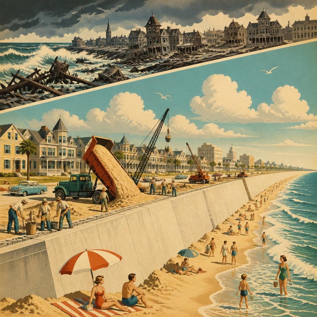 Cover art for How Galveston Lifted Itself Behind a Wall