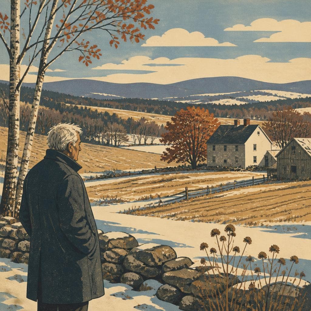 Cover art for Where Frost Found His New England