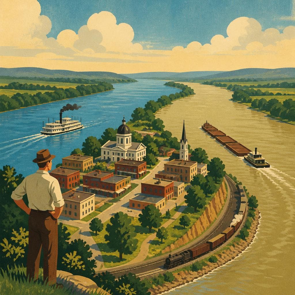 Cover art for Where the County Seat Faced Two Rivers