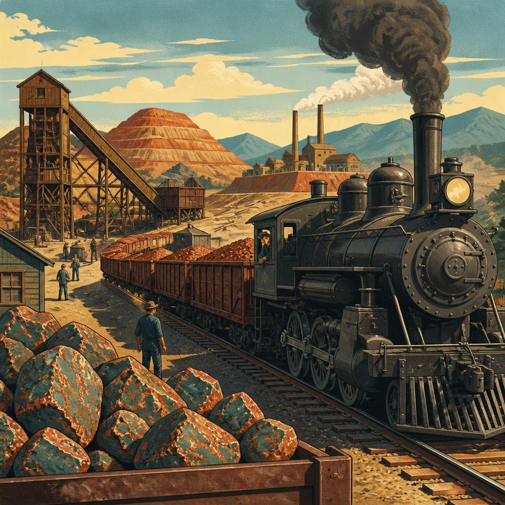 Cover art for Where Copper Built a Steam Railroad