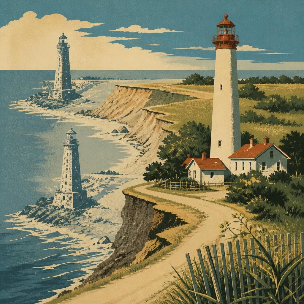Cover art for The Lighthouse That Stepped Back From the Sea