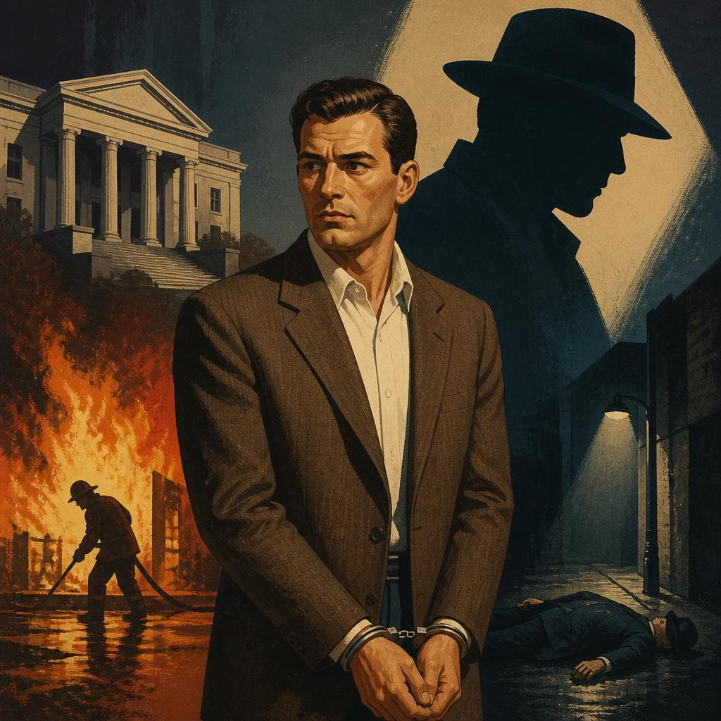 Cover art for Convicted for Fire, Shadowed by Murder