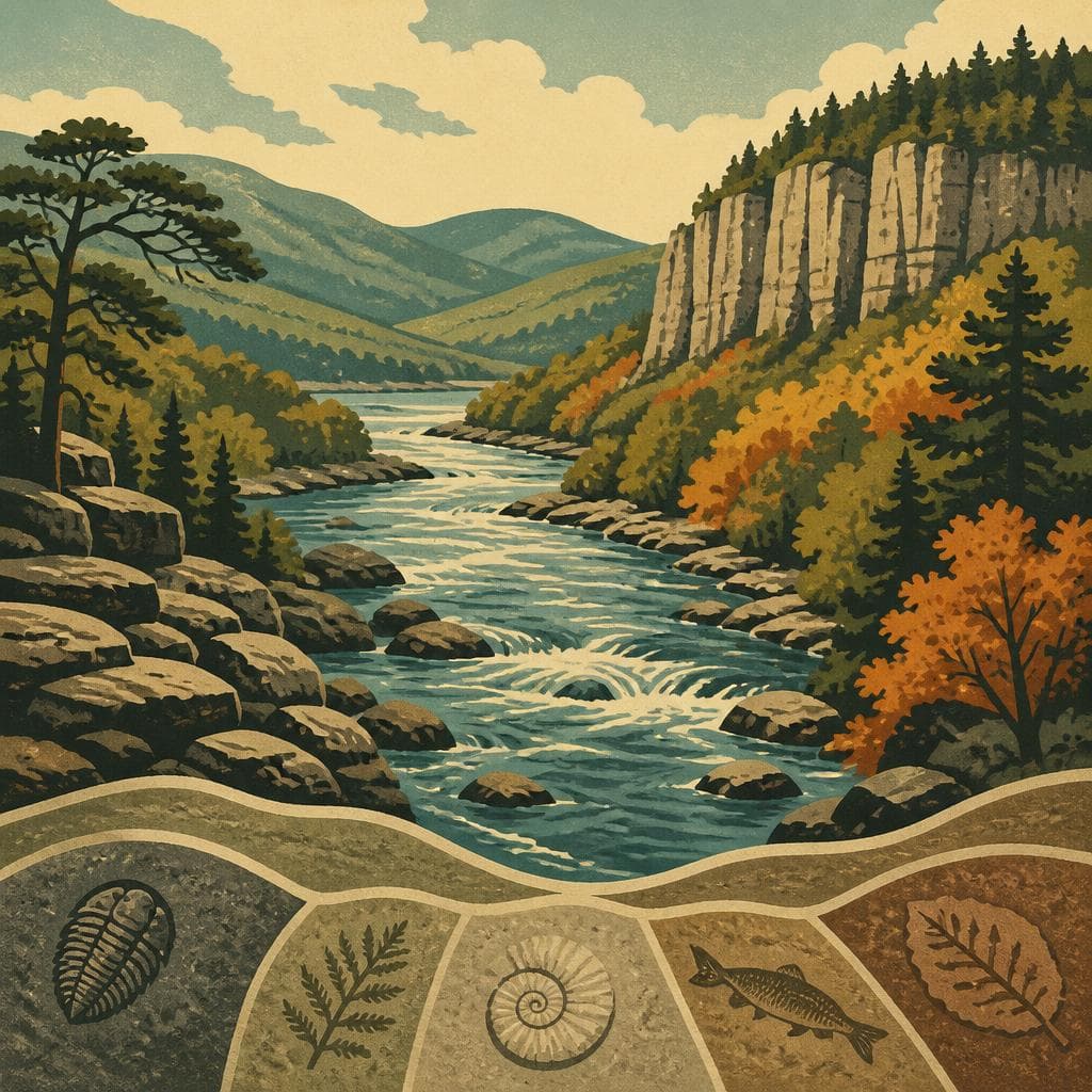 Cover art for The River That Runs North Through Deep Time