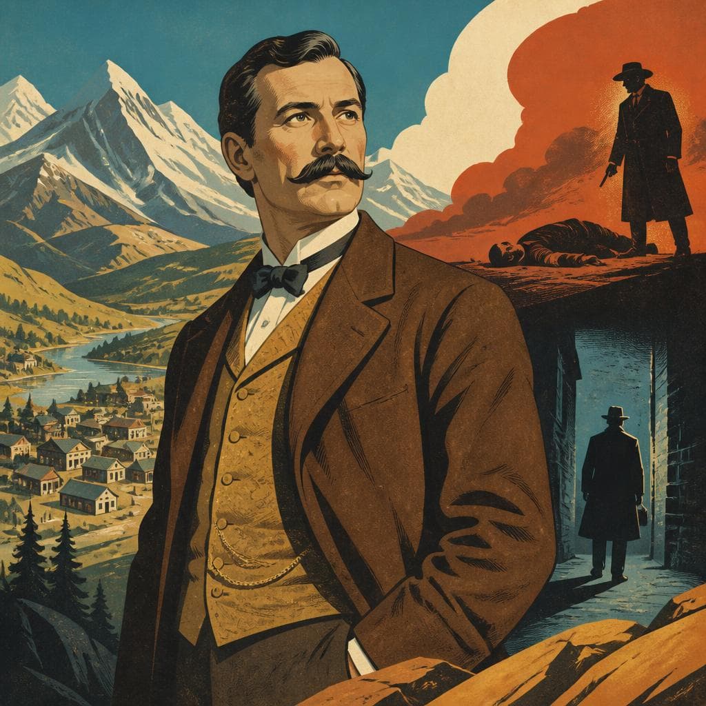 Cover art for The Man Behind the Name, and the Mystery