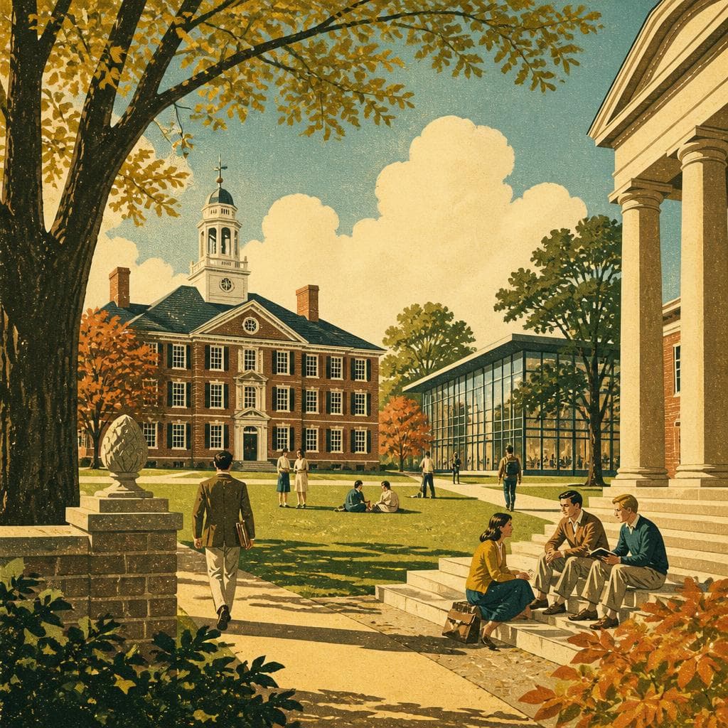 Cover art for Where a 1787 School Still Echoes