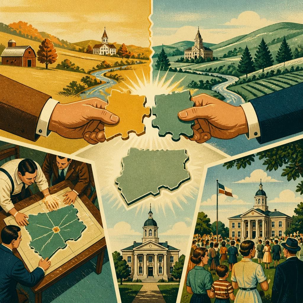 Cover art for When Two Counties Became One