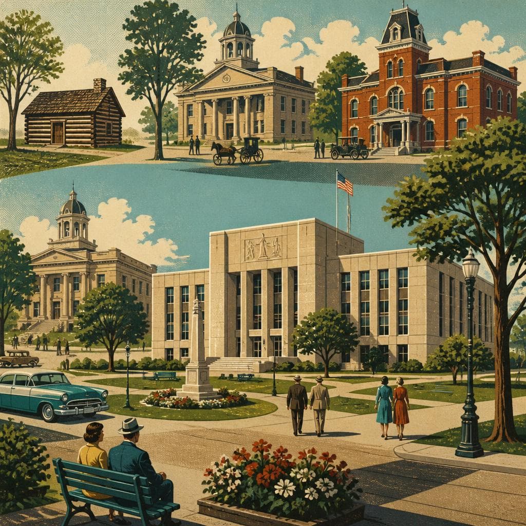 Cover art for The Square Where County Government Took Shape