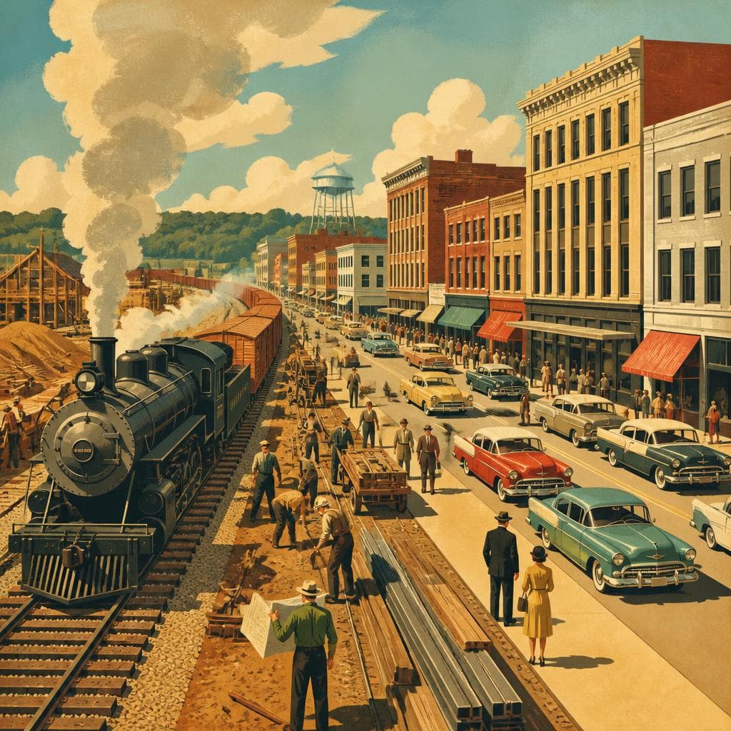 Cover art for Where the Railroad Drew a Downtown