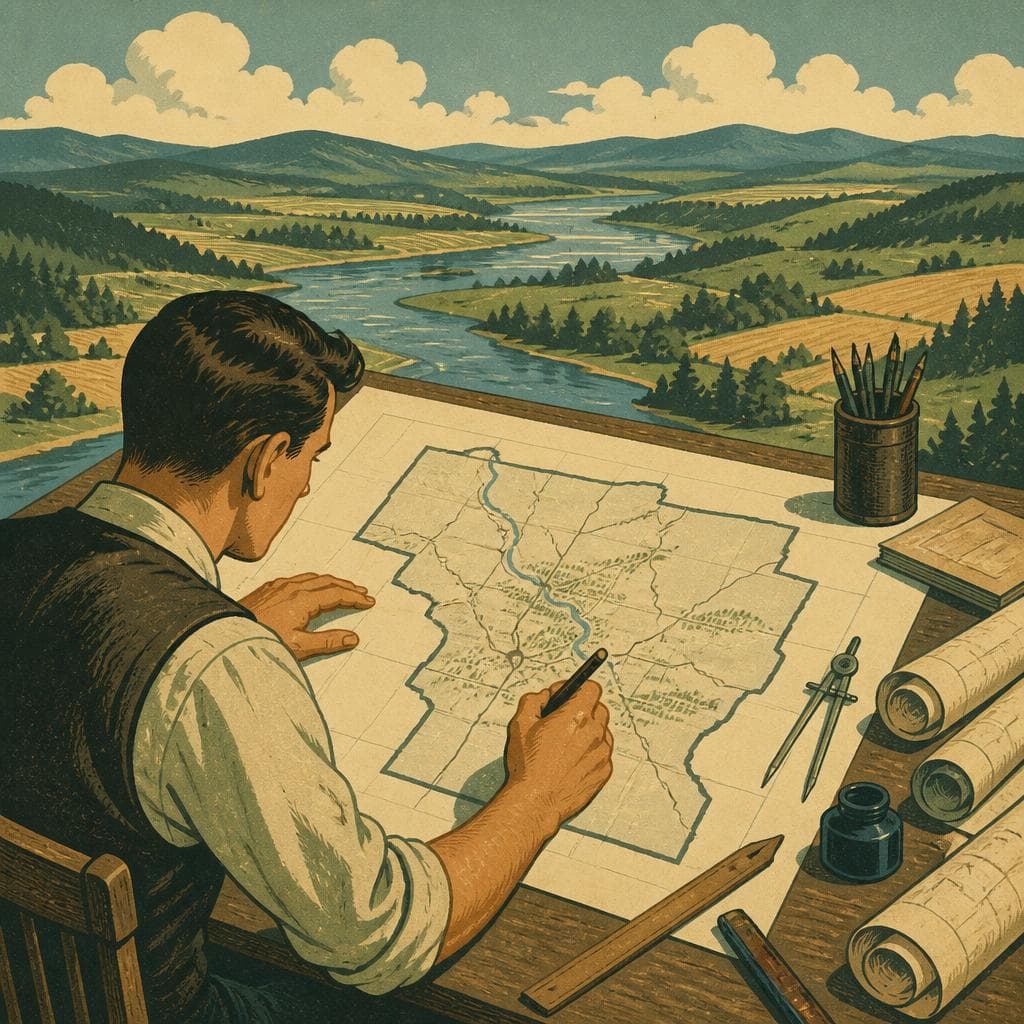 Cover art for A County First Drawn on Paper