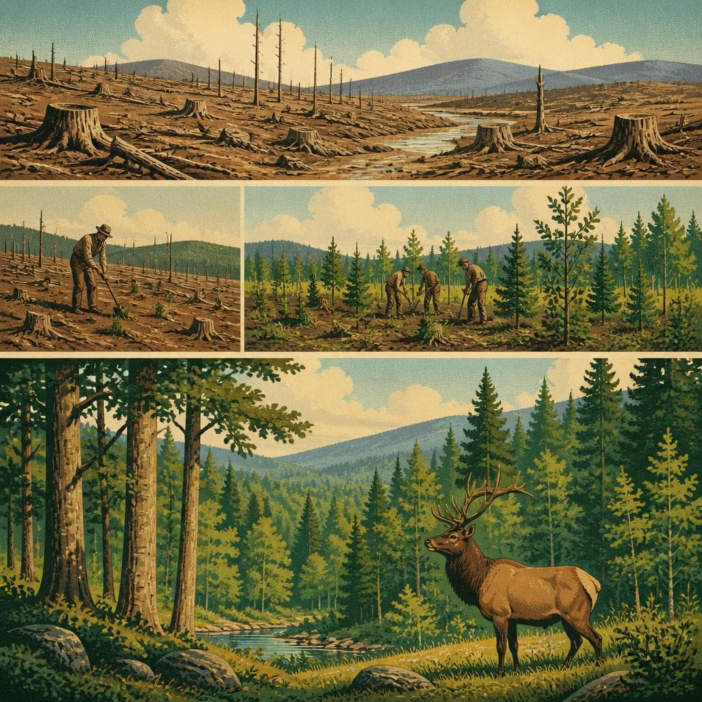 Cover art for How a Cutover Wasteland Became Woods Again