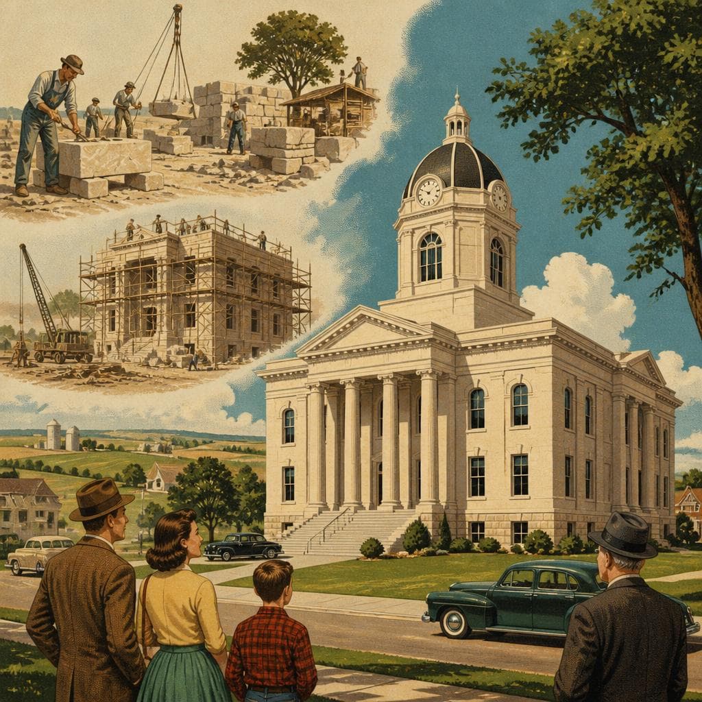 Cover art for A Prairie County Builds in Stone and Time