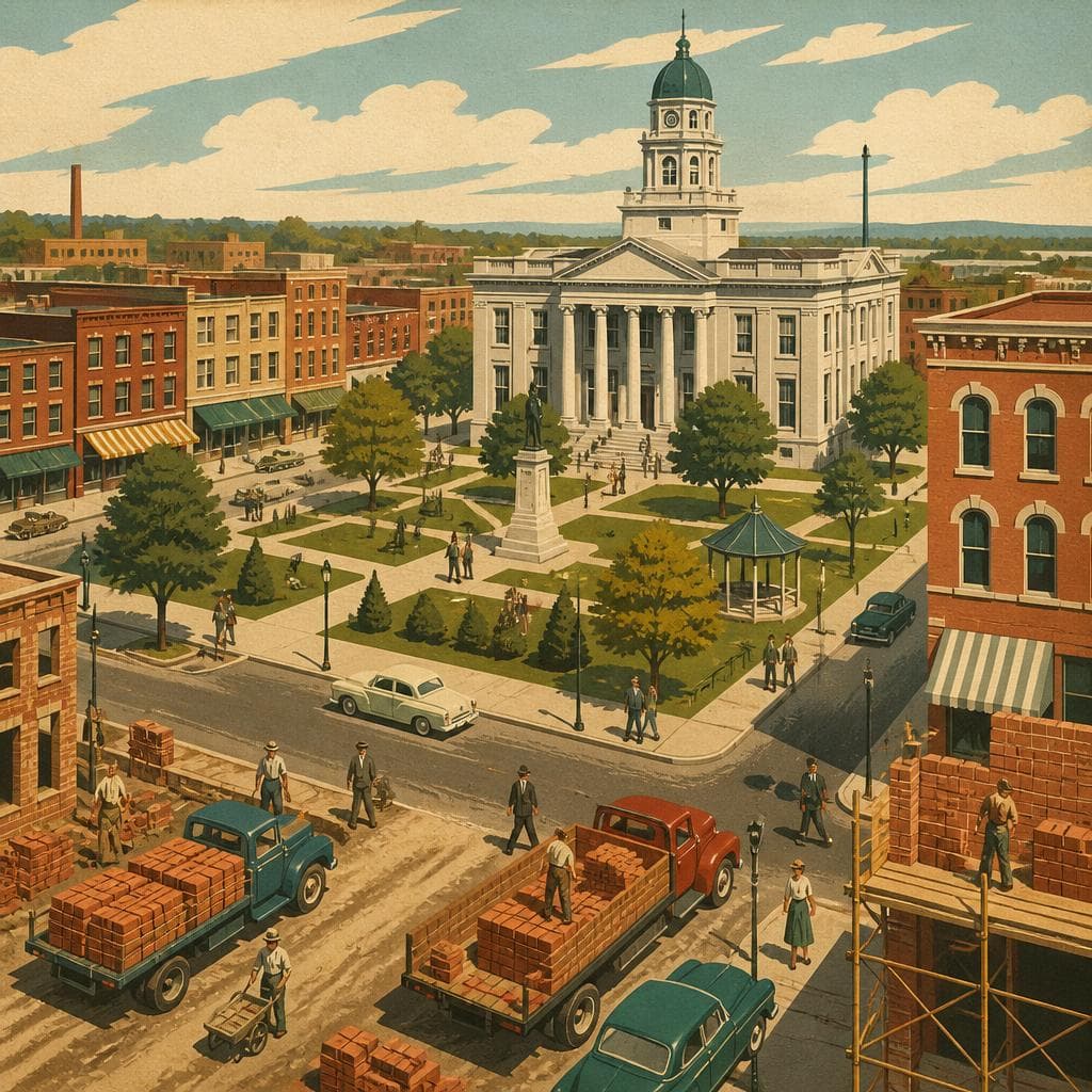 Cover art for Around the Square, a Boom in Brick