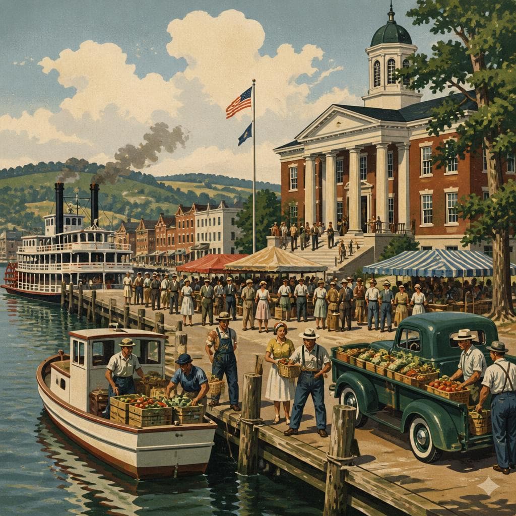 Cover art for Where the River Brought the County to Town