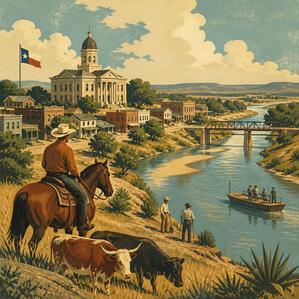 Cover art for Where the River Made a County Town