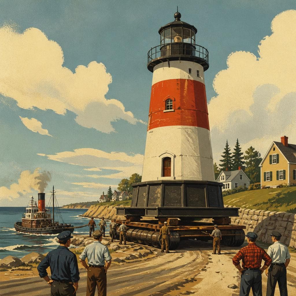 Cover art for The Lighthouse That Came In From the Bay