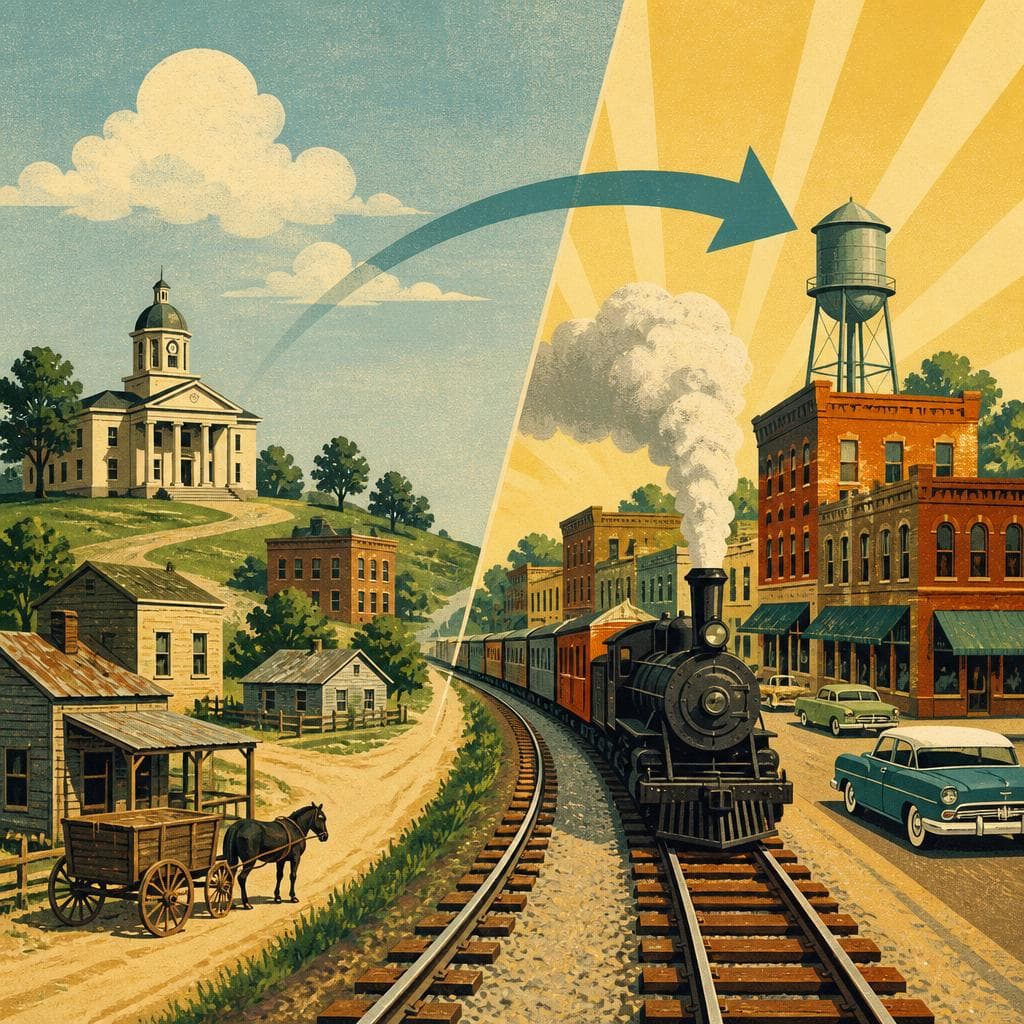 Cover art for When the Railroad Shifted Jasper County’s Center