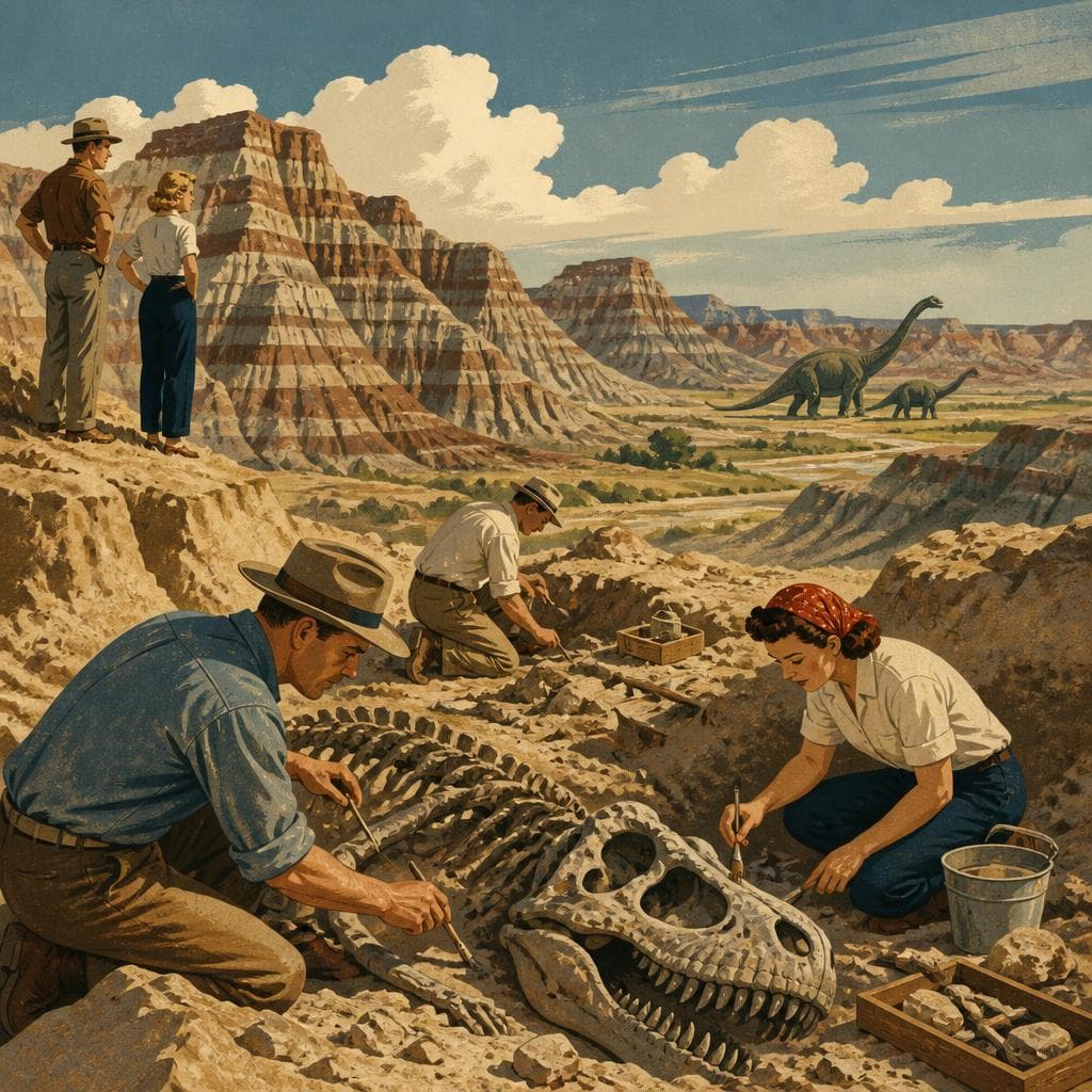 Cover art for Where Badlands Became Dinosaur Country