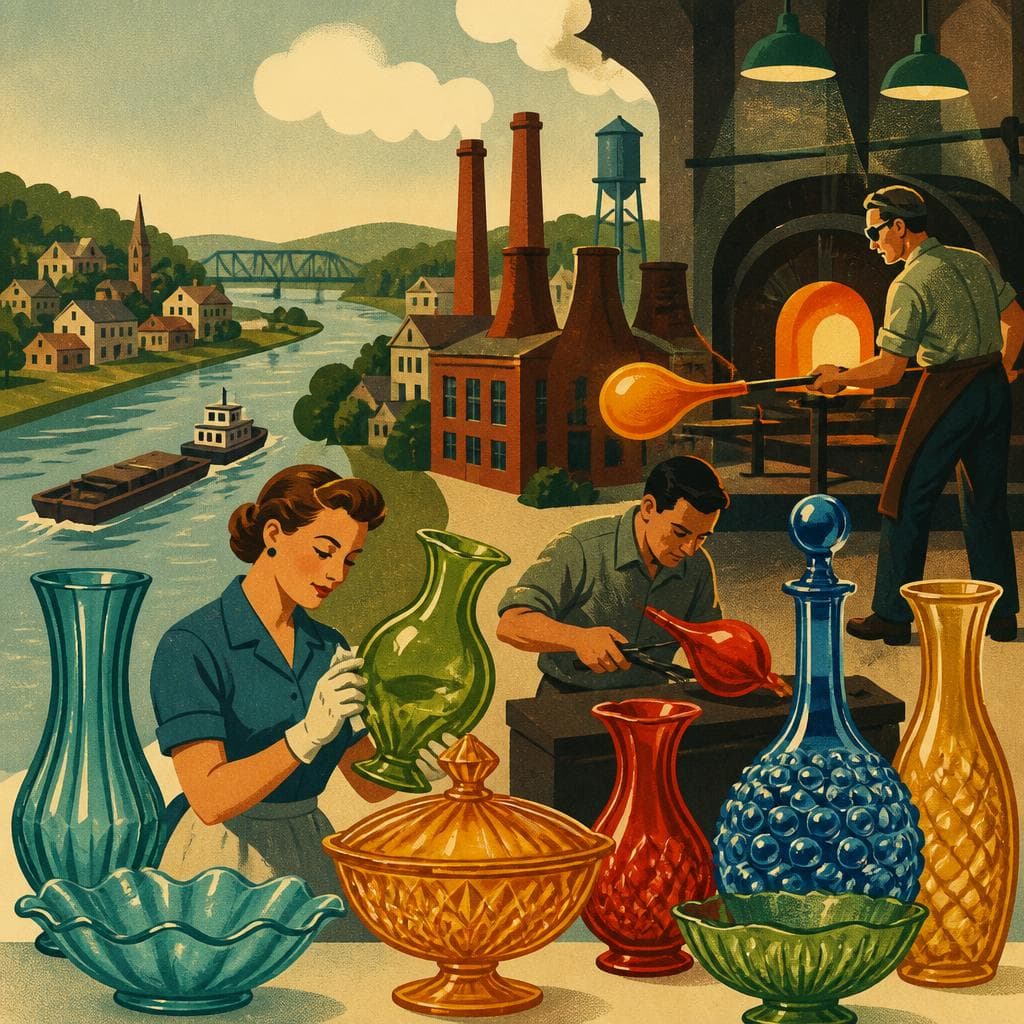 Cover art for How Glass Gave Bellaire Its Color