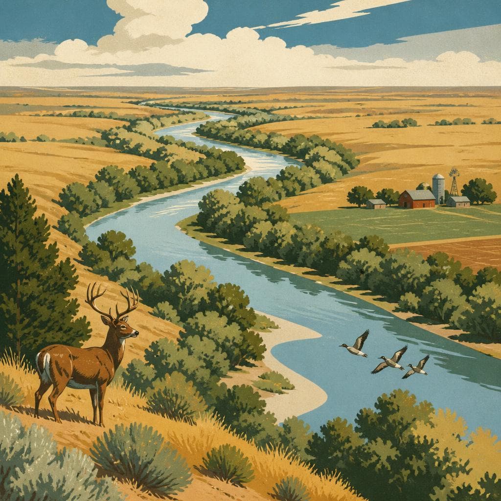 Cover art for The River That Draws a Green Line