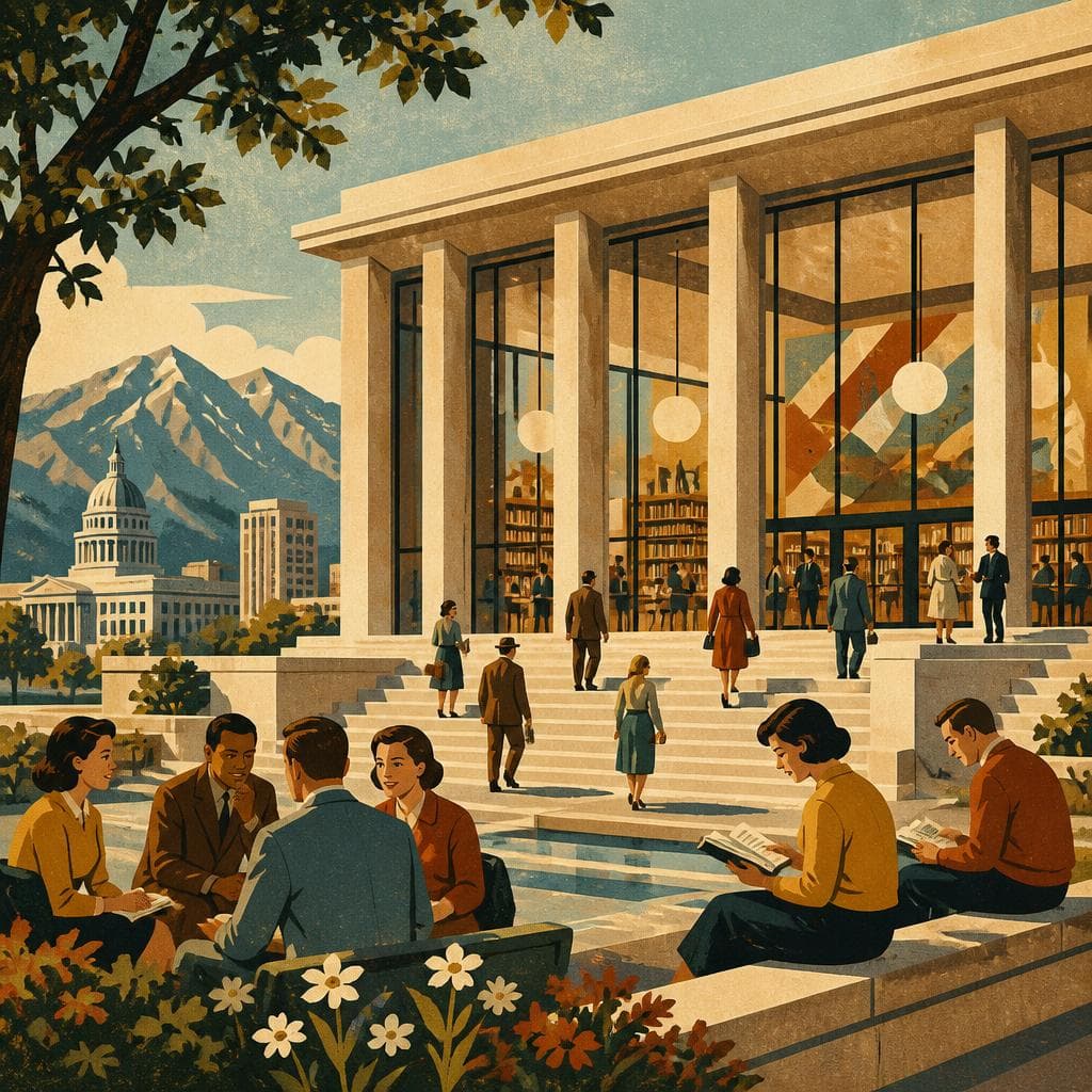 Cover art for Where Salt Lake City Learned to Gather Around Books