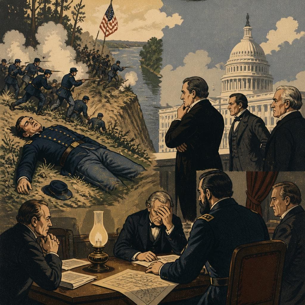 Cover art for Where a Senator Fell, Washington Reacted