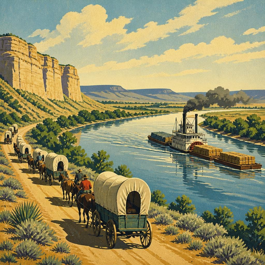 Cover art for Where the Wagons Followed the Arkansas